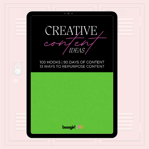 Creative Content Ideas: 100 Hooks, 90 Days Of Content, & 13 Ways To Repurpose Content (w/ Resell Rights)